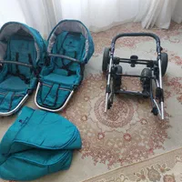 کالسکه  دوقلویی پپرگاردین(pierre cardin)|کالسکه و لوازم جانبی|اصفهان, فروردین|دیوار