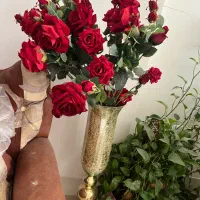 گلدان بلند شیشه ترک نونو