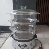 بخار پز ۳ طبقه