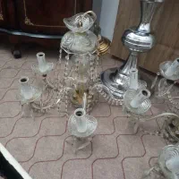 ۲عددلوسترشیشه ای|لوستر و چراغ آویز|اسلام‌شهر, شهرک مهدیه|دیوار