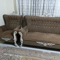 فروش مبل ۷نفره کاملا سالم بامیزوسط