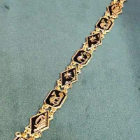 فروش دستبند و گردنبند طلا میناکاری مشکی کم اجرت|جواهرات|اهواز, ۳۰ متری|دیوار