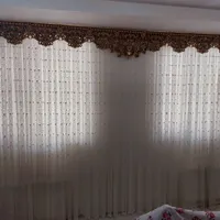 پرده به همراه کتیبه و چوب پرده در حد نو|پرده، رانر، رومیزی|زنجان, |دیوار