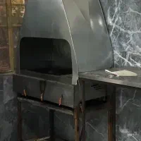 منقل گازی سه شعله همراه با هود