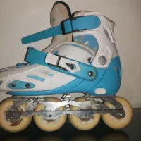 کفش اسکیت با تمامی لوازمش سالم ودر حد نو|دوچرخه، اسکیت، اسکوتر|کیش, |دیوار