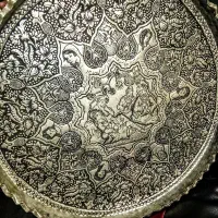 مجمع مس لبکنگره قاجار قلم فاخرارزشمندپهلوی طرح بزم|کلکسیون اشیاء عتیقه|زنجان, |دیوار