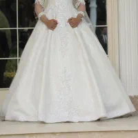 لباس عروس سایز 38 تا 42 بدون استین