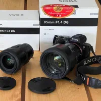 لنز سیگما ۸۵ و ۳۵ اف ۱.۴ مانت سونی