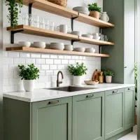 استخدام دونفر نیروی کار کابینت آشپزخانه