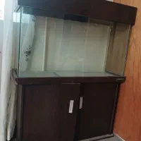 آکواریوم ۱متری باپایه کمدی نئوپان همراه با متعلقات