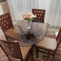 میز غذاخوری چوبی 4نفره