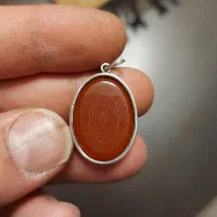 آویز گردنی نقره با ذکر