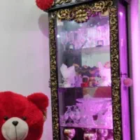 بوفه ویترینی چراغ دار
