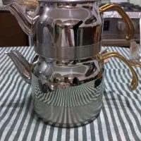 کتری و قوری استیل|قوری، کتری، قهوه‌ساز دستی|قروه, |دیوار