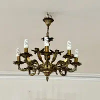 لوستر ۸ شعله برنز