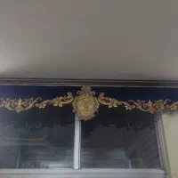 تاج پرده سورمه ایی شاین دار شیک