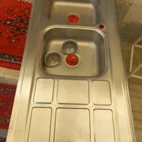 فروش سینک دو لگنه ایلیا استیل مدل الماس