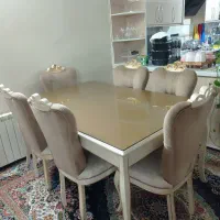 مبل ۷ نفره و میز غذاخوری ۶ نفره|مبلمان خانگی و میز عسلی|ری, شهادت|دیوار