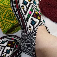 جوراب پشمی مخصوص سرما طرح سنتی|لباس|صومعهسرا, |دیوار