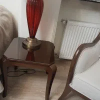 دو عدد میز عسلی چوبی