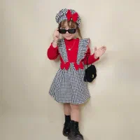 یلدایی سه تیکه دخترانه ژیله کلاه پیراهن|کفش و لباس بچه|تهران, صادقیه|دیوار