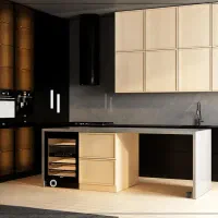 طراحی سه بعدی کابینت دکوراسیون داخلی تریدی 3d max|خدمات پیشه و مهارت|بیرجند, |دیوار