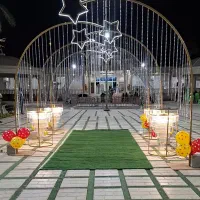 نورپردازی ورودی عروس داماد