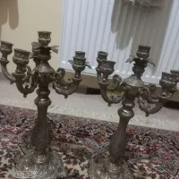 شمعدان قدیمی برنز