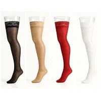 جوراب بلند لب گیپور بالا زانو جوراب شلواری شورت