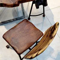 صندلی چوبی روستیک چوب گردو صندلی ناهارخوری خاص|میز و صندلی غذاخوری|مشهد, الهیه|دیوار