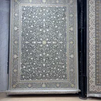 فرش۱۵۰۰شانه تراکم۴۵۰۰افشان گل برجسته دودی|فرش|شیراز, قلات|دیوار
