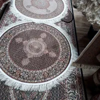 فرش دایره ۱×۱ ماهی ست ماهی کرم و ماهی اصیل|فرش|تبریز, |دیوار