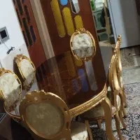 میزنهارخوری تمام چوب منبت کاری شده