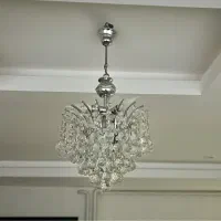 لوستر کریستال استیل