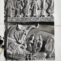 سفارش نقاشی سیاه قلم هدیه ای به یاد ماندنی|تابلو، نقاشی، عکس|شاهینشهر, فردوسی|دیوار