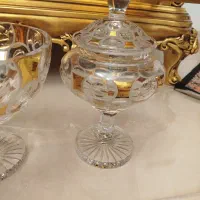 کریستال المان و ترک لب طلا ۲۴ درصد و چک