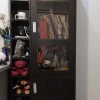 کتابخانه چوبی اندی اف مشکی رنگ