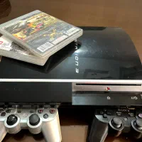 یک دستگاه ps3 تمیز با ۳ دسته و کم کار