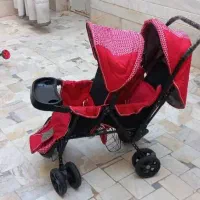 کالسکه دوقلو/ مارک دلیجان/درحد نو|کالسکه و لوازم جانبی|قم, زنبیل آباد|دیوار