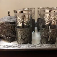 چای خوری استکان پیوتر سیلور|ظروف سرو و پذیرایی|ری, شهید غیوری (ابن باویه)|دیوار