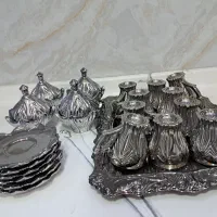 استکان و قندان طرح نقره