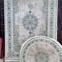 فرش مرداس با رنگ نسکافه ای سبز  ۶و۹و۱۲ متری