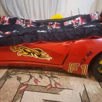 تخت خواب ماشینی مدل فراری همراه با کمد ۳ در