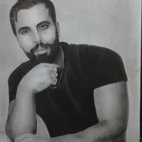 طراحی چهره تکنیک سیاه قلم|تابلو، نقاشی، عکس|اصفهان, جویباره|دیوار