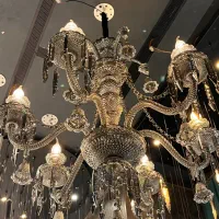 لوستر باکارات ۶ شعله رنگ دودی|لوستر و چراغ آویز|تهران, فردوسی|دیوار