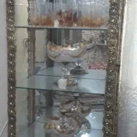 بوفه،میزتلوزیون،ساعت،آینه وشمعدان،تلفن برنجی