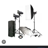 دوربین کنون و کیت فلاش فیلمبرداری نو