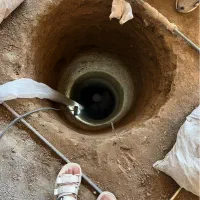 چاه کن فاضلاب،مغنی،آزمایش خاک،چاله صفحه ستون