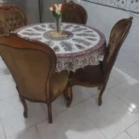 میز نهار خوری ۴نفره چوب راش|میز و صندلی غذاخوری|دورود, |دیوار