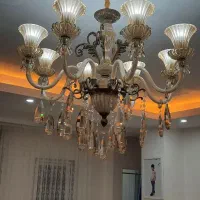 لوستر کریستال شیشه ای